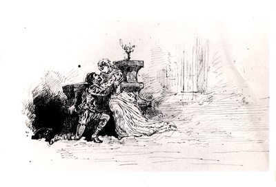 Broszura produkcyjna dla Ruy Blas (1838) autorstwa Victora Hugo (1802-85), 1880 (pióro i atrament na papierze) autorstwa French School