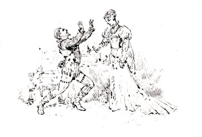 Broszura produkcyjna dla Ruy Blas (1838) autorstwa Victora Hugo (1802-85), 1880 (pióro i atrament na papierze) autorstwa French School