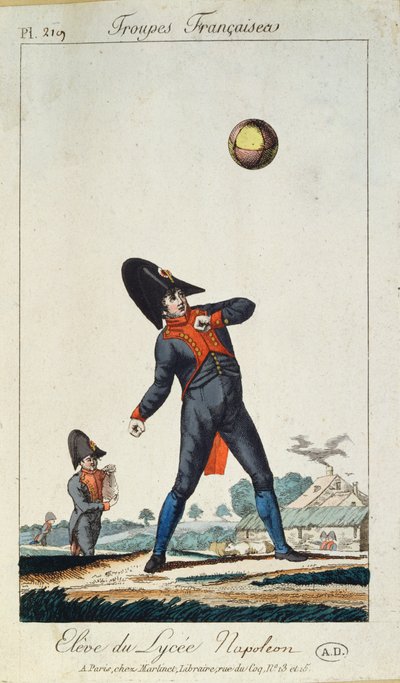 Uczeń z Lycee Napoleon, z Troupes Francaises, ok. 1805 autorstwa French School