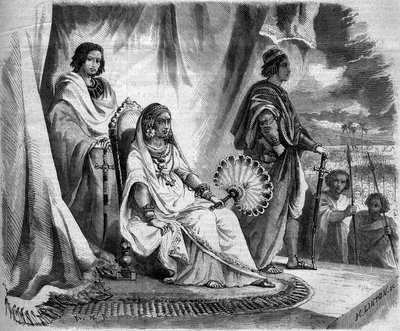 Królowa Ranavalo Manjaka I (Ranavalona autorstwa French School