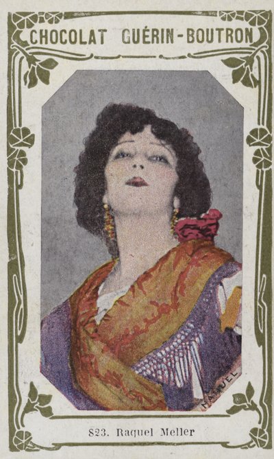Raquel Meller (kolorowe zdjęcie) autorstwa French School