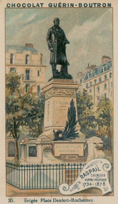 Raspail, chemik i polityk, 1794-1878. Wzniesiony Place Denfert-Rochereau autorstwa French School
