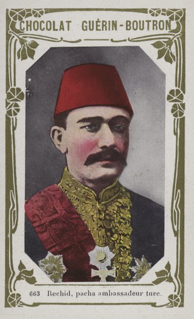 Reshid, Pasha Ambasador Turcji (kolorowe zdjęcie) autorstwa French School