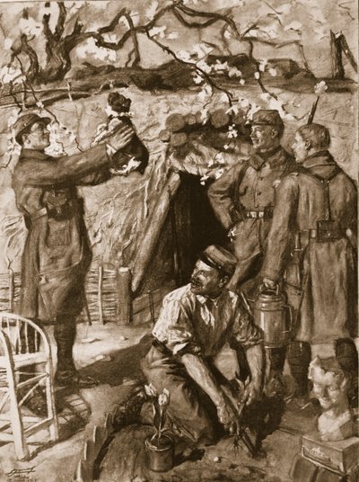 Czas wypoczynku, 1915 autorstwa French School