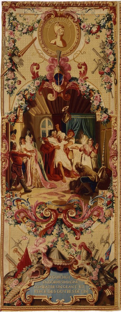 Gobelin Regence Gobelins z historią Don Kichota, 1717-18 autorstwa French School