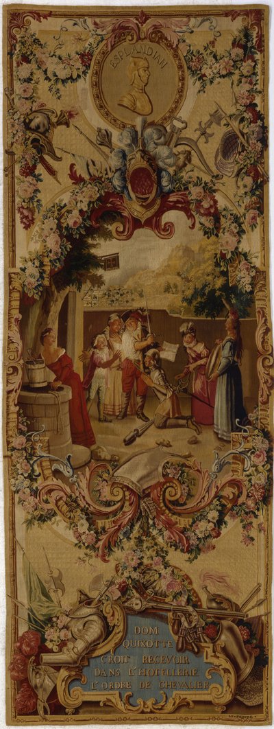 Gobelin Regence Gobelins z historią Don Kichota, 1717-18 autorstwa French School