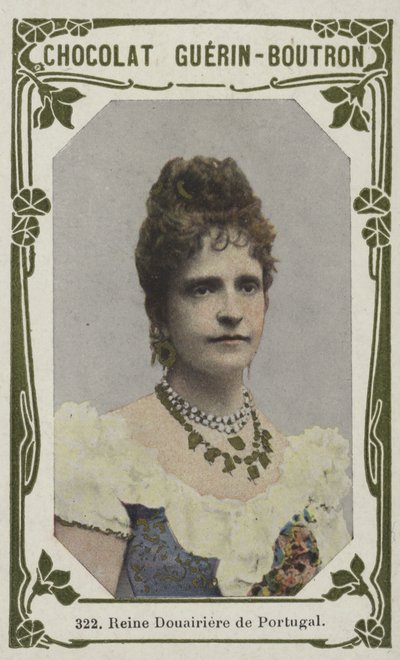 Reine Douairiere de Portugal (kolorowe zdjęcie) autorstwa French School