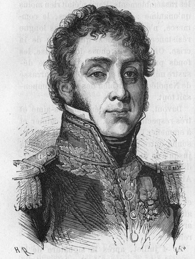 Remy Joseph Isidore Exelmans (lub Exelmans), marszałek i par Francji (1775-1852) - w „Historii Francji” Henri Martina autorstwa French School