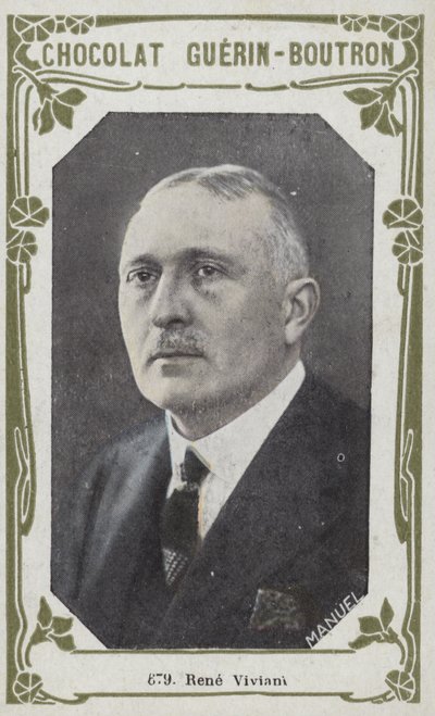 Rene Viviani (kolorowe zdjęcie) autorstwa French School
