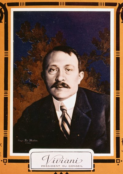 Rene Viviani, ilustracja na okładce „Le Pays de France” 1915 (kolor lito) autorstwa French School