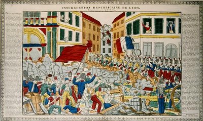 Powstanie republikańskie w Lyonie, 9-14 kwietnia 1834 r. autorstwa French School