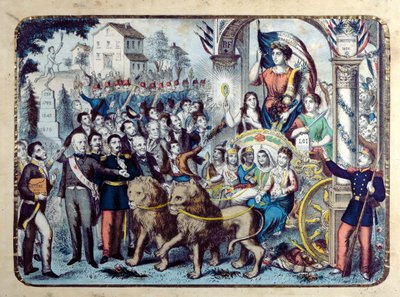 Republikańska alegoria świętująca francuską konstytucję z 1876 r autorstwa French School