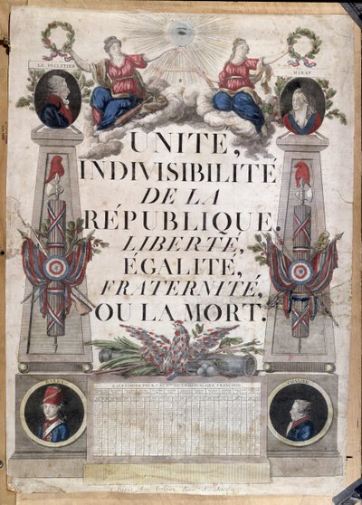 Kalendarz republikański, 1794 autorstwa French School
