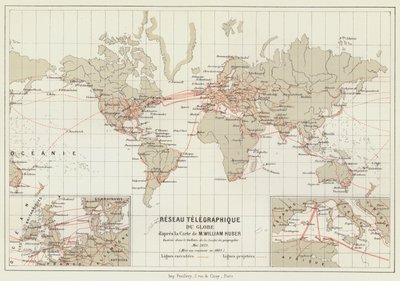 Globe Telegraph Network (kolor lito) autorstwa French School