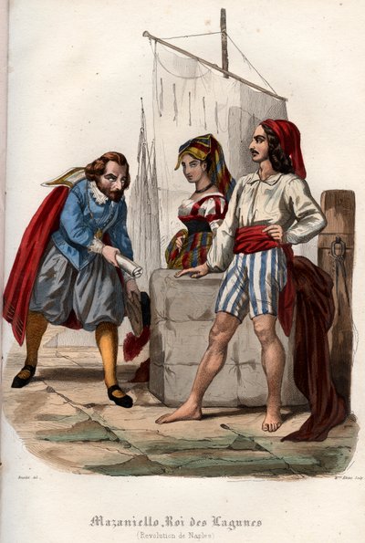 Bunt przeciwko hiszpańskim rządom Habsburgów w Neapolu w 1647 r. autorstwa French School