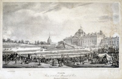 Przegląd Gwardii Narodowej Paryża z dnia 29.04.1830. autorstwa French School