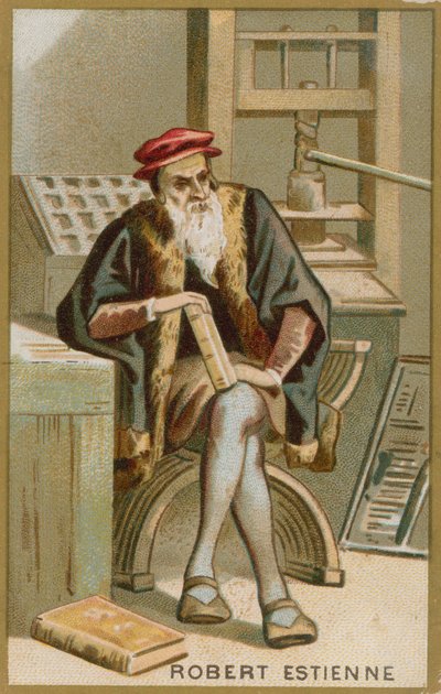 Robert Estienne autorstwa French School