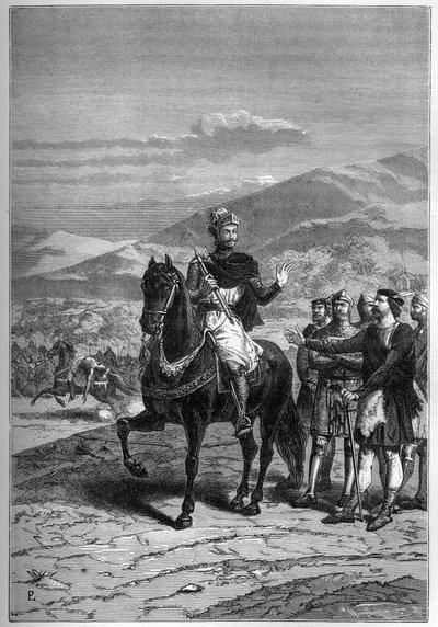Robert Bruce przed Bannockburn, 1313, Szkocja - Robert I ze Szkocji autorstwa French School
