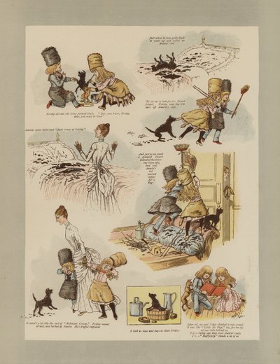 Robinson Crusoe (kolor lito) autorstwa French School