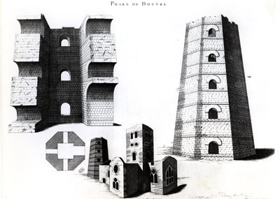 Rzymska latarnia morska i kościół St. Mary-in-Castro w Dover, Kent, Anglia autorstwa French School