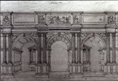 Ekran lekarski kościoła Saint-Germain-lAuxerrois projekt Pierre Lescot (1515-78) autorstwa French School