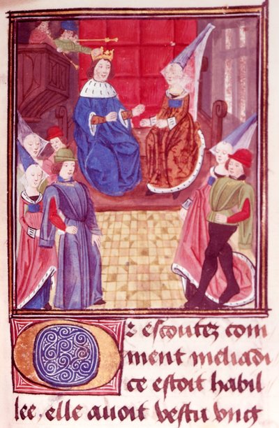 Royal 20 C.II fol.159 Cleriadus i Meliadice, z 