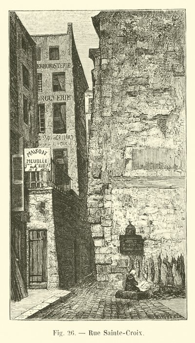 Rue Sainte-Croix autorstwa French School