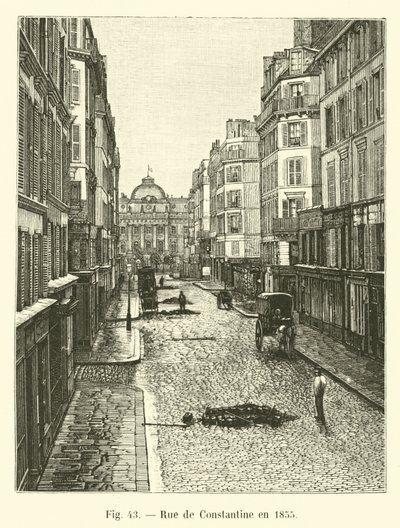 Rue de Constantine w 1855 r. autorstwa French School