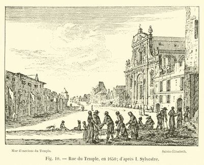 Rue du Temple, w 1650; po I Sylwestrze autorstwa French School
