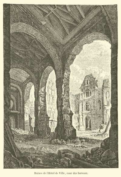 Ruiny Ratusza, dziedziniec biurowy autorstwa French School