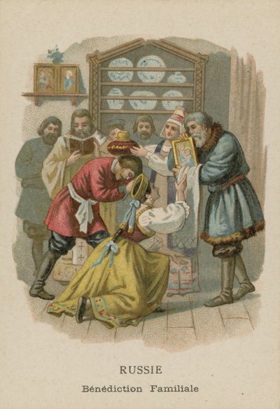 Rosja – Błogosławieństwo w domu autorstwa French School