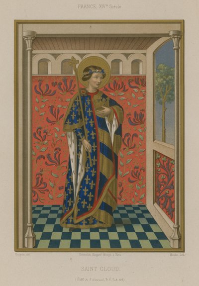 Święty Clodoald, syn króla Chlodomera z Orleanu autorstwa French School