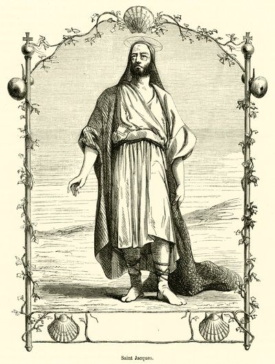 Święty Jakub (rycina) autorstwa French School