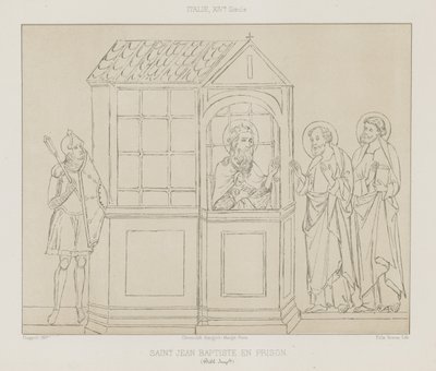 Św. Jan Chrzciciel w więzieniu autorstwa French School