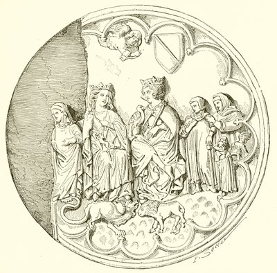 Saint Louis i Blanche z Kastylii autorstwa French School