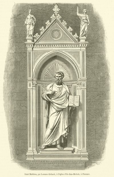 Święty Matthieu (rycina) autorstwa French School