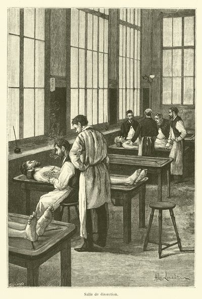 Pomieszczenie do sekcjonowania (grawerowania) autorstwa French School