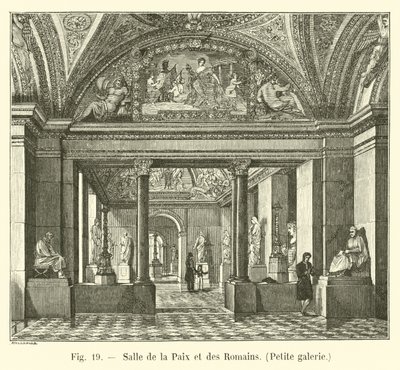 Sala Pokoju i Rzymian, Mała Galeria autorstwa French School