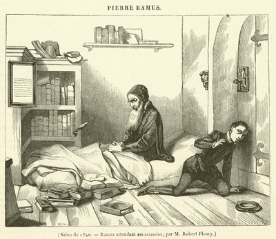 Salon 1840, Ramus czekający na zabójców (rycina) autorstwa French School