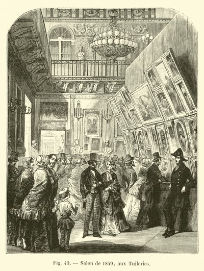 Salon z 1849 r. w Tuileries autorstwa French School