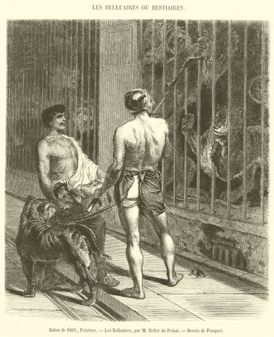 Salon 1861, Malarstwo, Les Belluaires (grafika) autorstwa French School