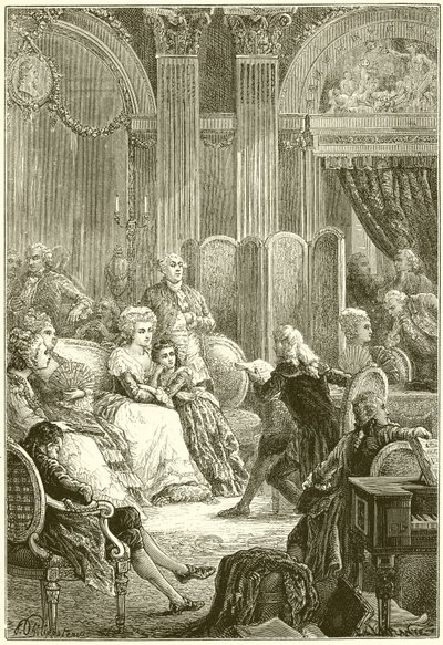 Salon de Madame Necker autorstwa French School