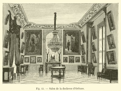Salon księżnej Orleanu autorstwa French School