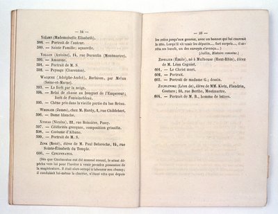 Wpis do katalogu Salon des Refuses dla Whistlers Dame Blanche (Symfonia w bieli nr 1: Biała dziewczyna) 1863 autorstwa French School