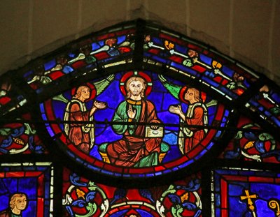 Scena z życia św. Marcina, katedra w Chartres autorstwa French School