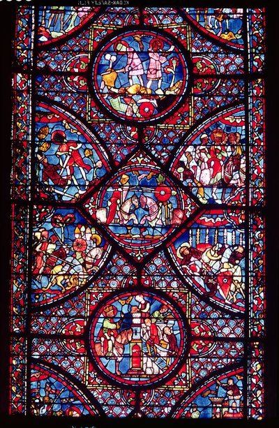 Sceny z życia Karola Wielkiego (747-814) z ambulatorium, ok. 1215-25 (zob. też 182938) autorstwa French School