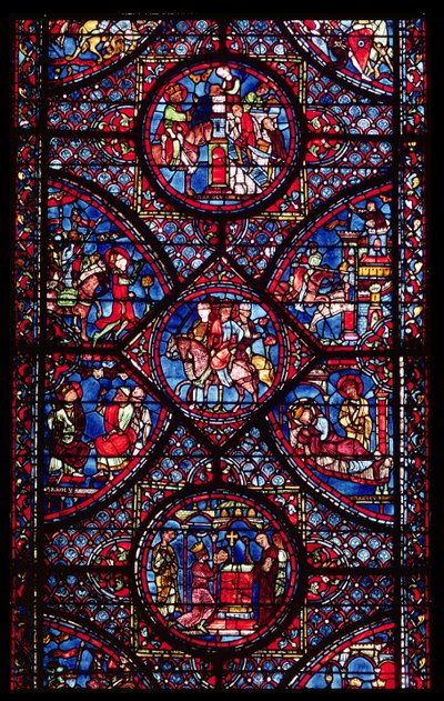 Sceny z życia Karola Wielkiego (747-814) z ambulatorium, ok. 1215-25 autorstwa French School