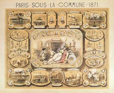 Sceny z Komuny Paryskiej, 1871 autorstwa French School