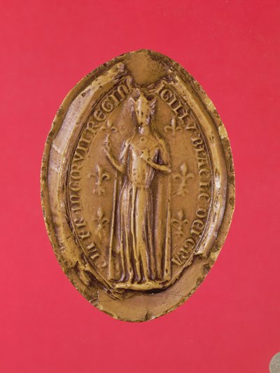 Pieczęć Blanche z Kastylii (1188-1252) (wosk) autorstwa French School