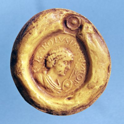 Pieczęć Karola III (839-888) Grubego, króla Francji i cesarza rzymskiego, IX wiek autorstwa French School